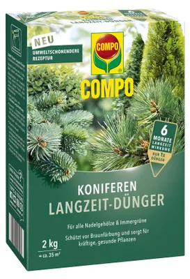 Produktbild von COMPO Koniferen Langzeit-Dünger - 2 kg für ca. 35 m²