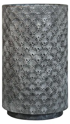 Imagen del producto de Lámpara decorativa gris de 50 cm, fabricada en metal, para interior y exterior