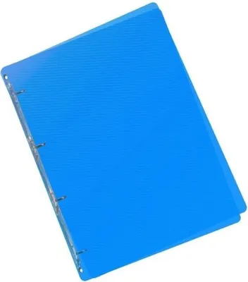 Image de classeur à 4 anneaux Transparent A5, 25 mm, bleu