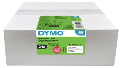 Produktbild von Dymo Klebstoff - weiß - 57 x 32 mm 1000 Etikett(en) (24 Rolle(n)