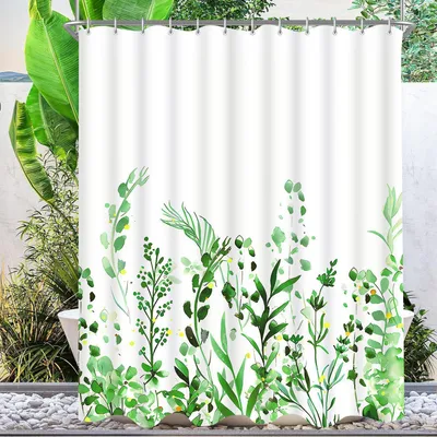 Produktbild von Duschvorhang 200x200 cm Blumen Wasserdicht Polyester Multicolor