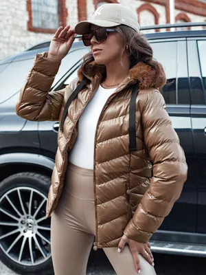 Productafbeelding van Dstreet dames overgangsjas Mirial, bruin, maat L