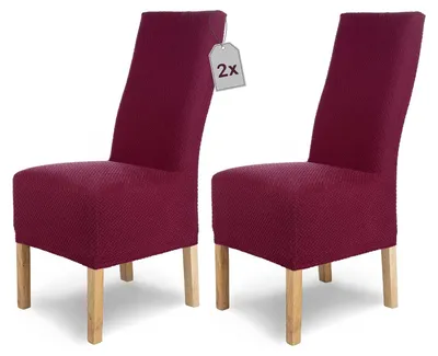 Zdjęcie produktu dla 2 sztuki elastycznych pokrowców na krzesła - rozciągliwe osłonki dla eleganckich krzeseł