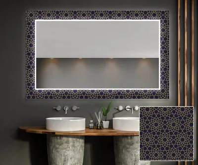 Produktbild von Artforma Dekorativer Spiegel mit LED-Beleuchtung 190x60 cm - mit LED Beleuchtung - LED Farbe Kaltweiß 7000K - Individuell Nach Maß - Beleuchtet Wandspiegel Lichtspiegel Badezimmerspiegel |LUV001