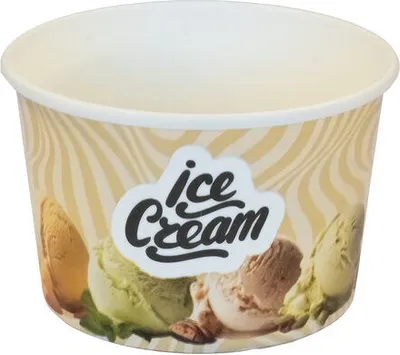 Produktbild von 50x Eisbecher 175 ml bedruckt "ICE CREAM" Ø85 mm 50 Stück