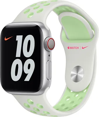 Image de Apple MG3T3ZM/A accessoire intelligent à porter sur soi Bande Vert, Blanc Fluoroélastomère