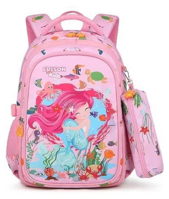 Produktbild von Schulrucksack Mädchen 1. Klasse Meerjungfrau leicht 20L mit Federmäppchen