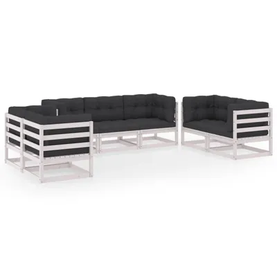 Produktbild von vidaXL 7-tlg. Garten-Lounge-Set mit Kissen Kiefer Massivholz
