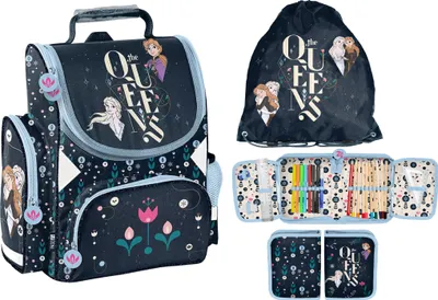 Produktbild von Schulranzen Set 3-teilig Tornister Mädchen Frozen Anna Elsa Queens