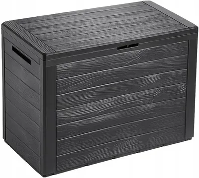 Imagen del producto de Caja de jardín de 190 litros, color antracita