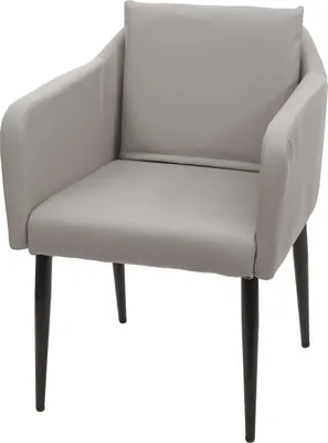 Produktbild von Esszimmerstuhl MCW-H93, Küchenstuhl Lehnstuhl Stuhl Kunstleder taupe-grau