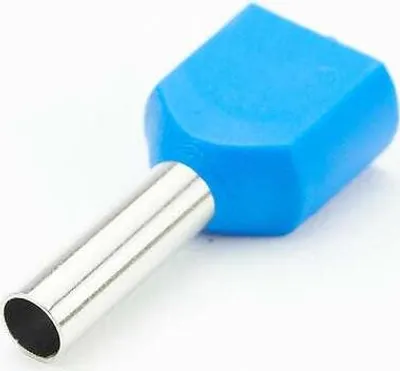 Produktbild von Aderendhülsen isoliert unisoliert blank 0,34-16 mm² Sortiment Box Dose Kabel - Bauform / Art: Isoliert twin zweiadrig - Querschnitt: 2 x 2,5 mm² - Menge: 100 Stk