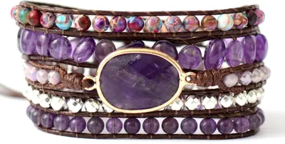 Produktbild von Wickelarmband Amethyst - Spiritualität
