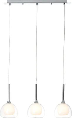 Produktbild von Hängelampe, 120 x 66 x 16 cm, 3 x E14, max. 40 W, kürzbar, Metall/Glas