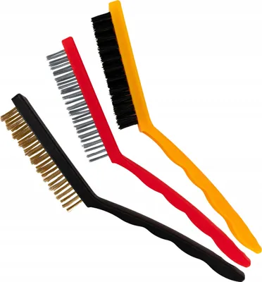 Imagen del producto de Juego de 3 cepillos de alambre de 21 cm, surtido