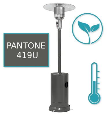 Produktbild von Heizpilz Gasheizer Eco Terrassenheizstrahler Gas Heizstrahler Outdoor Garten 8kW anthrazit
