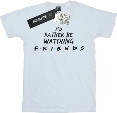 Produktbild von Friends - "Rather Be Watching" T-Shirt für Damen BI24077 (3XL) (Weiß)