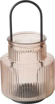 Produktbild von Glaslaterne aus geriffeltem Glas RIFFA, Ø 12,9 cm