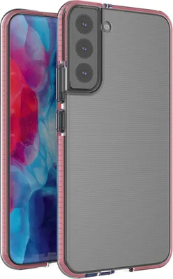 Produktbild von Spring Case Gelhülle mit buntem Rahmen für Samsung Galaxy S22+ (S22 Plus) hellrosa