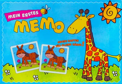 Produktbild von paletti Mein erstes Lernspiel Memo Tiere mit extra großen Karten XXL