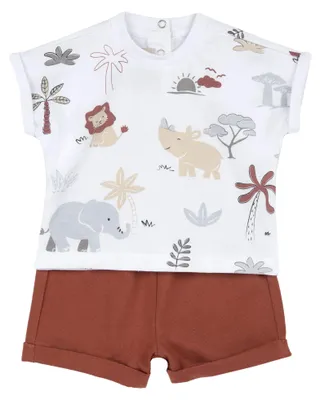 Productafbeelding van Chicco babykleding - jongensset met T-shirt en korte broek