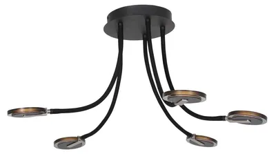 Image de Steinhauer - plafonnier - Turound - noir - métal - Ø 92cm - LED - 3376ZW