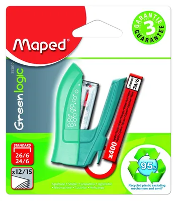 Immagine prodotto di - Cucitrice Greenlogic Mini, 24-26/6 - assortimento