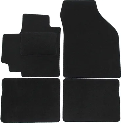Image de Tapis De Sol Noir Velours Pour Suzuki Celerio 2015-2021 4pcs, Ajustement précis, Base Antidérapante, Renforcée dans la Zone de la Pédale
