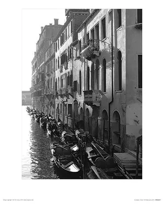 Productafbeelding van Heiko Lanio - Gondels - Venetië - Kunstafdruk - 30x40 cm - Poster