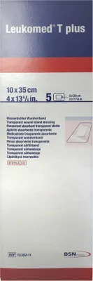 Image de Leukomed transp.plus pansements stériles 10x35 cm 5 pces