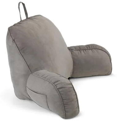 Obrázok produktu pre Vankúš Maximex s opierkami na ruky - Vankúš na sedenie s opierkou na ruky, polyester, 76 x 46 x 40 cm, sivá