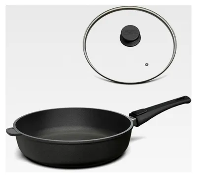 Produktbild von Bratpfanne aus Aluguss 28 cm Induktion Hoher Rand 7 cm Innenhöhe Abnehmbarer Griff