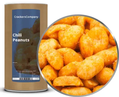 Produktbild von CrackersCompany Chili-Erdnüsse (Chili Peanuts), Membrandose 750 g