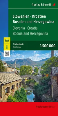 Obrázek produktu pro Slovinsko – Chorvatsko – Bosna a Hercegovina, silniční mapa v měřítku 1:500 000, freytag & berndt