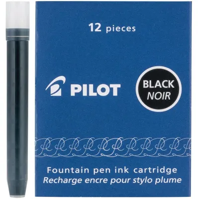 Produktbild von Pilot Namiki Tintenpatronen – Schwarz – 12 Patronen pro Packung (69100)