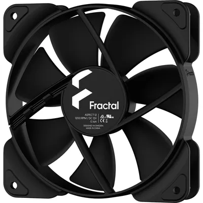 Obrázok produktu pre Fractal Design Aspect 12, Ventilátor, 12 cm, 1200 ot/min, 54,4 m³/h, Čierna