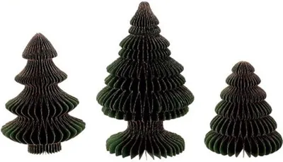 Immagine prodotto di Albero di Natale in carta Foldy, 3 pezzi, verde