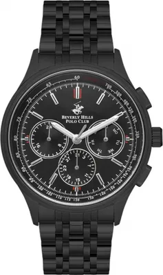 Produktbild von Herrenuhr BEVERLY HILLS BP3556X.650 in Schwarz - ein modisches Geschenk.