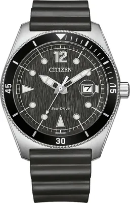 Citizen AW1889-00E Eco-Drive Marine Sports Solar Herrenarmbanduhr Schwarz 1