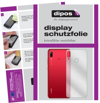 Produktbild von 2x Schutzfolie für Huawei Nova Lite 3 Rückseite klar Displayschutzfolie Folie