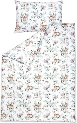 Obrázek produktu pro Pepi Dětské povlečení - 100×135 s povlakem na polštář 60×40 - 100% bavlna Antialergické - Dětské povlečení do postýlky - Green Groove