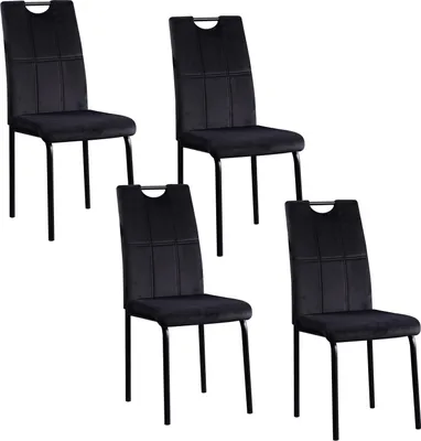 Produktbild von Stuhl Denton Velvet Schwarz