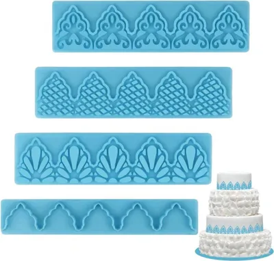 Produktbild von Set von Zuckerpaste Stanzen Spitze 4 Stück