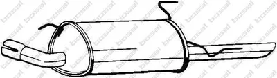Produktbild von BOSAL 185-405 Endschalldämpfer für OPEL VECTRA B (36) Auspuff