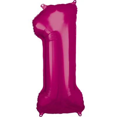 Image de Feuille d'aluminium numéro 1 rose, 88 cm