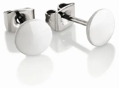 Produktbild von Boccia Ohrstecker 0581-01 Titan Ceramic weiß