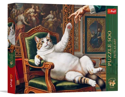 Obrázok produktu pre Puzzle 500 Pets as Art: Jeho chlpáčová výsosť – Trefl
