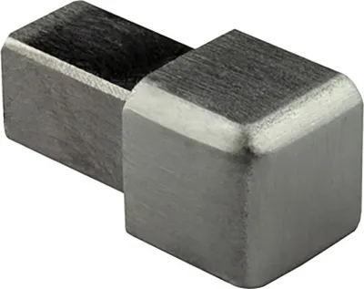 Produktbild von Quadrat Edelstahlschiene Profil Fliesenschiene Edelstahl V2A L250cm 8mm Ausseneck gebürstet
