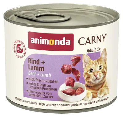 Zdjęcie produktu dla animonda Carny 4017721837057, Dorosły, Każda rasa, Wołowina, Jagnięcina, 200 g