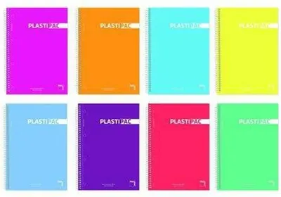 Immagine prodotto di Quaderno Pacsa Plastipac colorato 80 fogli quarto (5 pezzi)